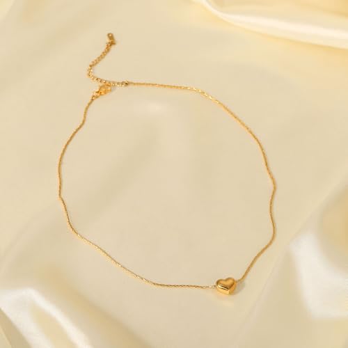 Unisex Celestial Gold Pendant Necklaces, Sun/Moon/Star/Angle Celestial Elements Unisex Choker Gold Lover Chains for Men and Women Jewelry - color: Gold Chain - Heart Drop