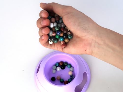 500Pcs 8mm Natural Gemstone Beads,1mm Hole Adult Jewelry Making - color: 8MM-24Colors Materia-A