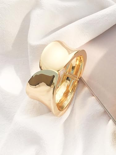 Chunky Gold Cuff Bracelet Chunky Bangles for Women Non Tarnish Modern Gold Jewelry Gifts trendy fashion fall fashion jewelry womens fashion - color: B-Bohemian style bracelet