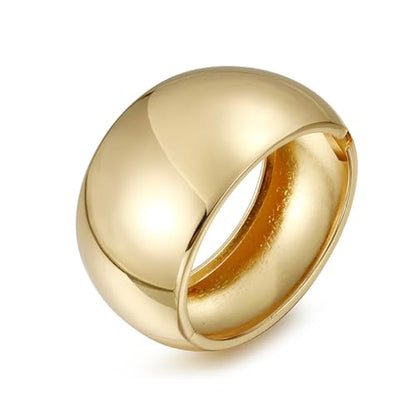 YMBYCM Gold Chunky Bangle Bracelets for Women | Trendy Wide Chunky Cuff Bracelets Wrap Bracelet Fashion Jewelry Accessories - color: C-G2