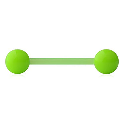 14G 16mm Acrylic Nipple Tongue Barbell Ring Body Piercing Jewelry Retainer 2-6PCS - color: 6PCS - Mix Color 3#