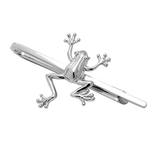 HAWSON 2 inch/ 2.2 inch Tie Clip for Men, Novelty Tie Bar Clip for Men and Boys, Interesting Tie Clip for Party - color: Frog