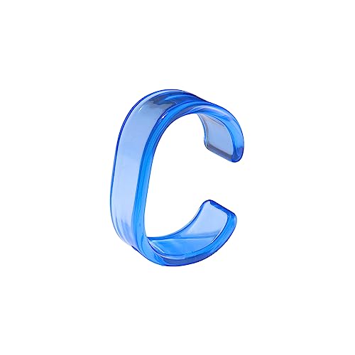 Acrylic Colorful Resin Open Bracelet Geometric Simple Transparent Wide Cuff Bangle for Women Lightweight Colorful Chunky Thick Thin Wide Face Resin Acrylic Cuff Bangle Jewelry - color: Blue