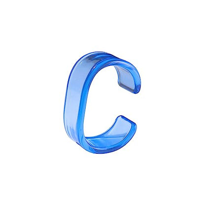 Acrylic Colorful Resin Open Bracelet Geometric Simple Transparent Wide Cuff Bangle for Women Lightweight Colorful Chunky Thick Thin Wide Face Resin Acrylic Cuff Bangle Jewelry - color: Blue