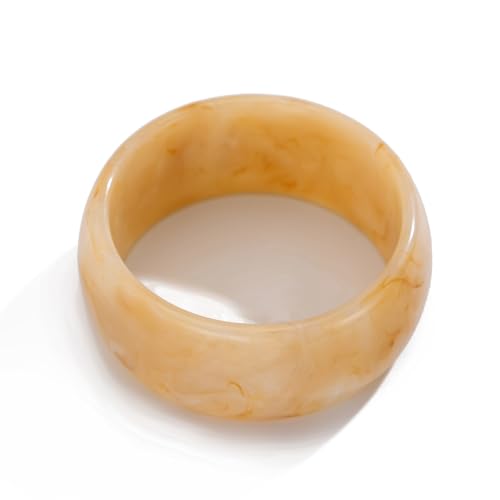 Colorful Acrylic Resin Open Cuff Bracelets Simple Transparent Chunky Thick Bangle Statement Irregular Geometric Resin Wide Wristband Chunky Acetate Wrap Cuff Bracelets - color: B-01