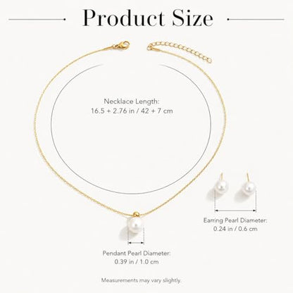 Pearl Necklace for Women Dainty Pearl Necklace Timeless Jewelry christmas gifts friendship gifts for women - color: A