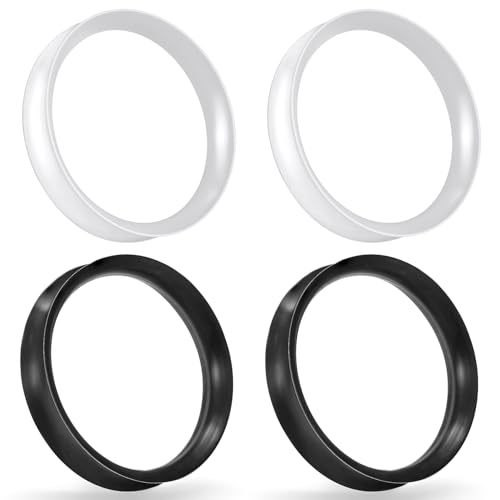 Cisyozi 10G-50mm Thin Silicone Gauges for Ear Flexible Double Flare Gauges Tunnels Expander Stretching Gauge Earlets Plugs Gauges Kit Earlets Retainer Same Sizes 3 Colors - style: Size: 46mm = 13/16 inch