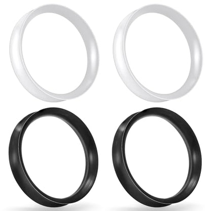 Cisyozi 10G-50mm Thin Silicone Gauges for Ear Flexible Double Flare Gauges Tunnels Expander Stretching Gauge Earlets Plugs Gauges Kit Earlets Retainer Same Sizes 3 Colors - style: Size: 46mm = 13/16 inch