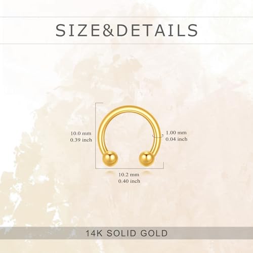 KECHO 14K Gold Ear Cuff Earrings Hypoallergenic Non Piercing Cartilage Earring Jewelry Gifts for Women - style: Simple Hoop