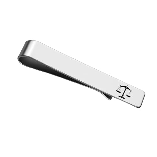 Mens Airplane Tie Clip for Boyfriend Husband Son Flight Attendant Accessories for Men - style: Silver Lawyer