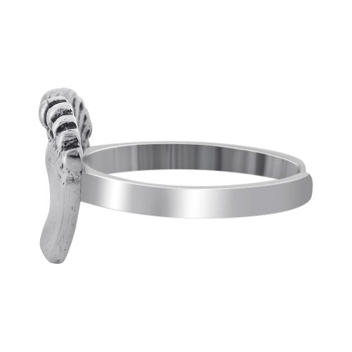 Gem Avenue 925 Sterling Silver Toe Rings Collections – Beach, Celtic, Heart, Dolphin, Flower & More Designs for Women – Elegant Adjustable Summer Jewelry - style: Style 19