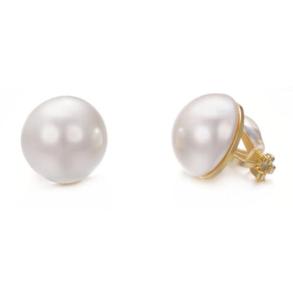 Yoursfs White Pearl Clip On Earrings for Women Classy Faux Pearl Earrings Painless Non-Piercing Hypoallergenic Jewerly