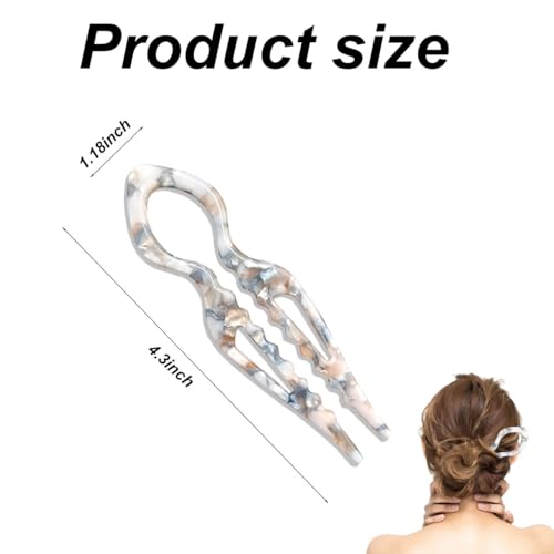 Prestiges Hair Pin - 4pack French Hair Pin for Thin Thick, Prestiges Hairpin for Women Hair Accessories