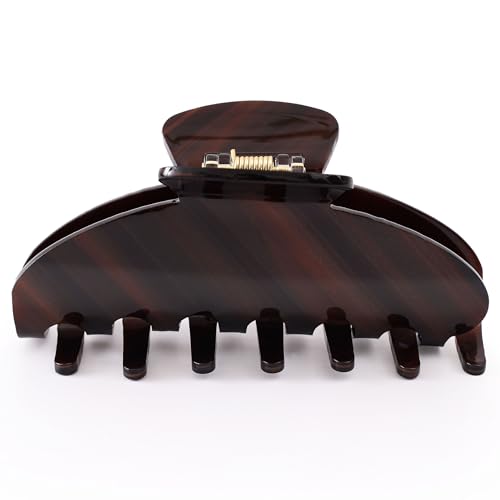 Hair Claw Clips for Thick Hair, Nonslip Large Hair Clips for Women | Big Celluloid Butterfly Jaw Clips, Acetate Claw Clips Strong Hold for Women，Jumbo French Hairclip for Curly Hair - color: Burgundy Claw Clip