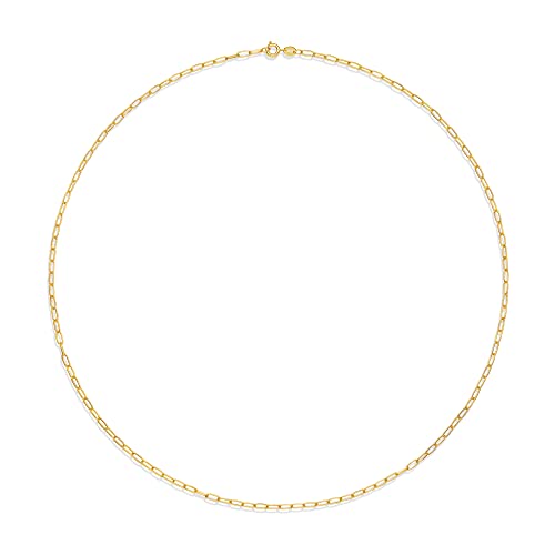 Amazon Essentials 14K Gold Plated Paperclip Chain Necklace - color: Yellow Gold, size: 24"