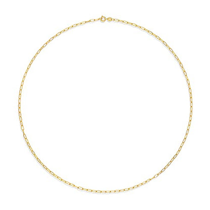 Amazon Essentials 14K Gold Plated Paperclip Chain Necklace - color: Yellow Gold, size: 24"