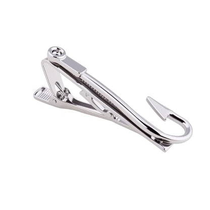 Mens Tie Clips for Husband Dad Boyfriend Birthday Christmas Gifts for Men Novetly Tie Clip for Skinny Ties Bar Clip - style: fish hook