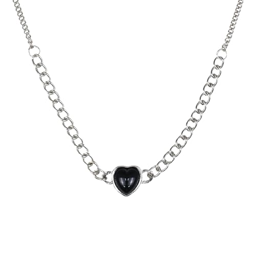 Irregular Heart Necklace for Women Y2k Pink Zircon Pearl Diamond Women's Fashion Pendant Hot Fashion Pink Jewelry for Women - color: Style8
