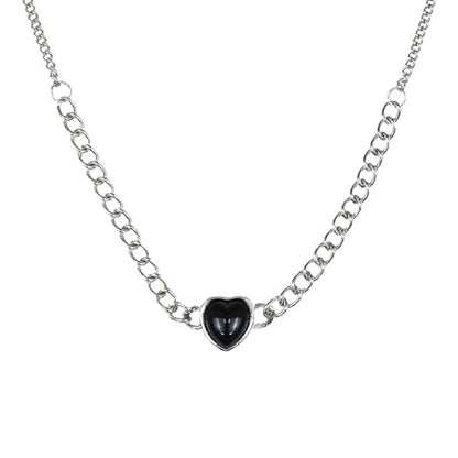 Irregular Heart Necklace for Women Y2k Pink Zircon Pearl Diamond Women's Fashion Pendant Hot Fashion Pink Jewelry for Women - color: Style8