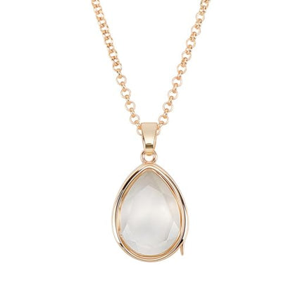 Memory Locket Charm Teardrop DIY Picture Photo Necklace Making Kit Chain Necklace Living Floating Glass Photo Frame Pendant for Women Men Wedding Christmas Jewelry Making - style: Teardrop