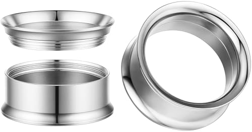 Surigcal Stainless Steel Ear Gauges Tunnels - Internally Threaded Plugs For Ears - Internally Threaded Ear Gauges For Men Women - Double Flare Internal Thread Screw-Fit Gauge Flesh Tunnel Earrings - color: Steel, size: Steel- 20mm (13/16")