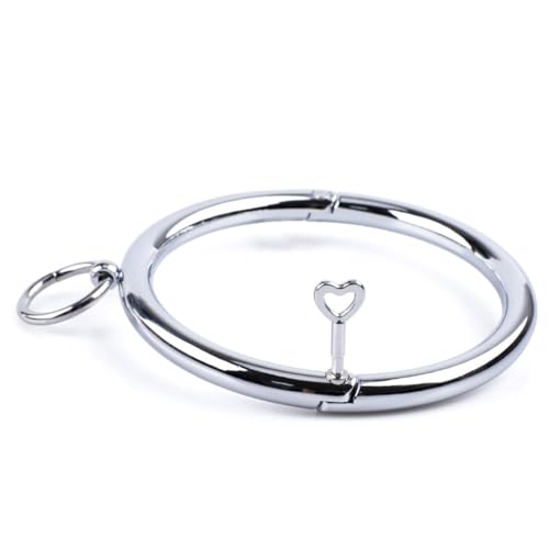 Elevate Your Look with a Polished Stainless Steel Locking Necklace: Women's Chunky Neck Collar Jewelry