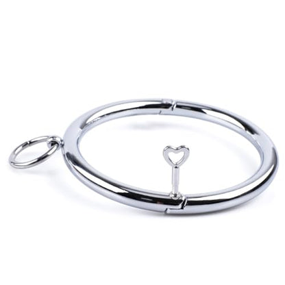 Elevate Your Look with a Polished Stainless Steel Locking Necklace: Women's Chunky Neck Collar Jewelry