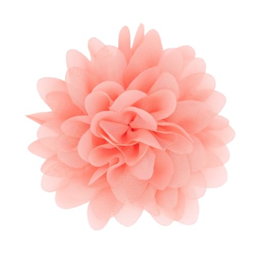 Satin Fabric Large Flower Brooch Pin Dainty Handmade Big Rose Flower Brooches Blossom Lapel Pins Silk Camellia Flowers Pin Wedding Dance Prom Party Banquet Dresses Suit Clothes Jewelry for Women - color: Watermelon Red