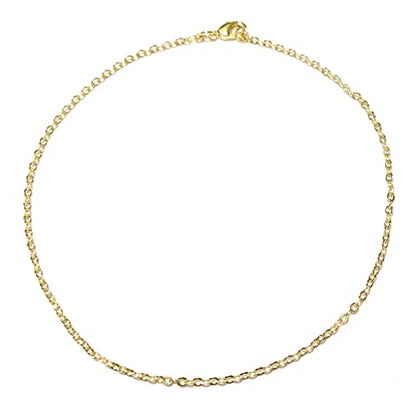 10 Inch Minimalist Anklet Plated Gold Fine Link Stainless Steel Chain Stylish Cable Style Ankle Bracelet Gift Boxed