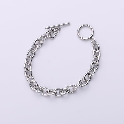 925 Sterling Silver Plated Heart Charm Bracelet for Women - Dainty Chain Love Gift Idea - style: Style1