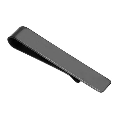 PATIKIL Skinny Tie Clips, Stainless Steel Tie Clips for Men - color: Black