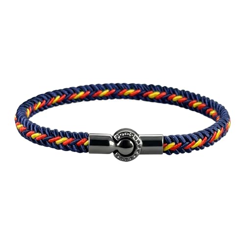 Braided Bracelet for Men Women Hand-Woven Colored Rope with Stainless Steel Clasp Simple Wristband Chain Jewelry Accessories - color: 01