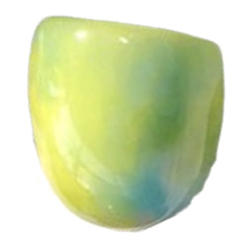 PINK TOWN Resin Chunky Ring, Multicolor Acrylic Stackable Rings Set Vintage Plastic Knuckle Rings Aesthetic Y2k Statement Rings Thick Dome Finger Joint Ring for Women - color: Green1