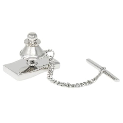 Men’s Tie Tack Tie Pin with Chain – Classic Lapel Pin Accessory for Dress Shirts, Suits & Formal Wear - style: USA FLAG