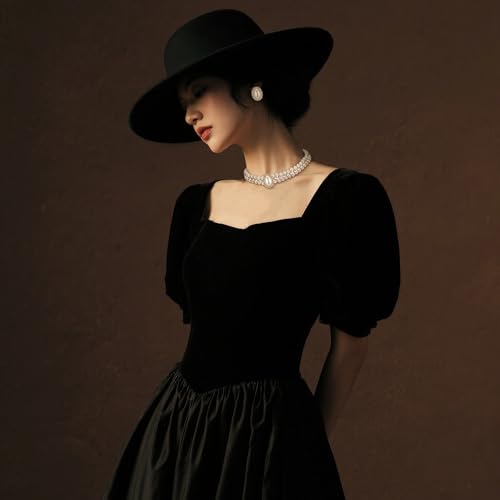 BriLove 1920s Costume Jewelry Set for Women,Vintage Multilayer Simulated Pearl Crystal Necklace Bracelet Earrings Cosplay Party Accessories - style: 2pcs Stud