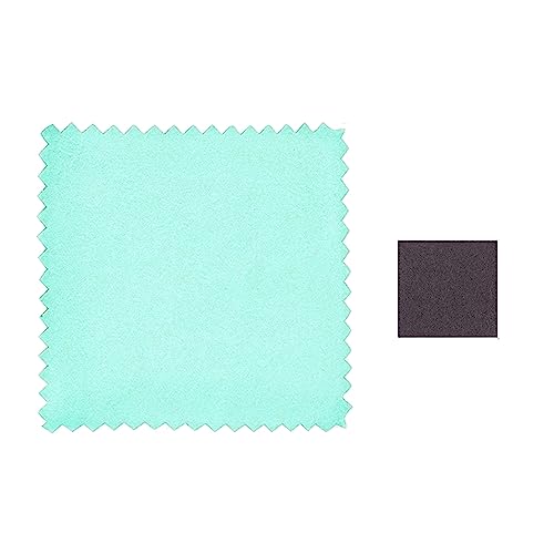 BEADNOVA Silver Polishing Cloth Cotton Jewelry Cleaning Cloth with Anti-Tarnish Paper for Silverware and Jewelry Handling (10pcs Each)