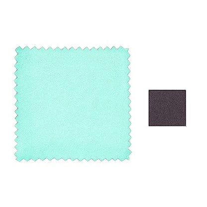 BEADNOVA Silver Polishing Cloth Cotton Jewelry Cleaning Cloth with Anti-Tarnish Paper for Silverware and Jewelry Handling (10pcs Each)
