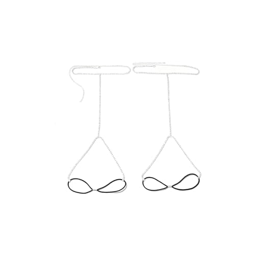 Rhinestone Leg Chain Thigh Chain Elasticity Crystal Body Accessories Jewelry for Women - color: Silver