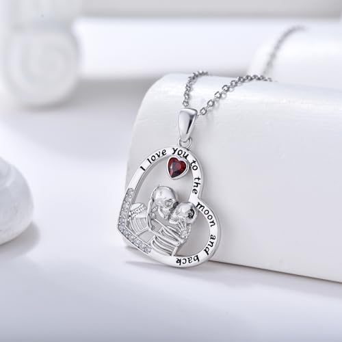 Sterling Silver Halloween Necklace Gothic Jewelry Gifts for Women Men - style: Skeleton