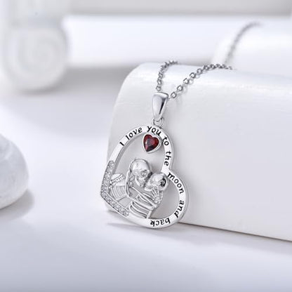 Sterling Silver Halloween Necklace Gothic Jewelry Gifts for Women Men - style: Skeleton