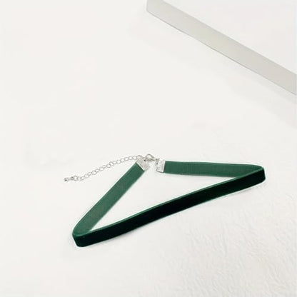 St. Patrick's Day Choker Necklace for Women Irish Green Velet Necklace St. Patrick's Ribbon Green Collar Necklaces Saint Patricks Day Jewelry Gifts Accessories - color: fine