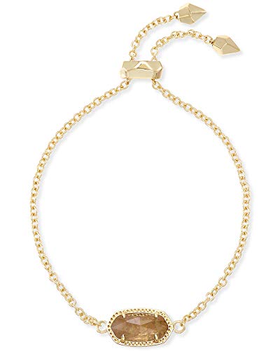 Kendra Scott Elaina Adjustable Chain Bracelet for Women, Fashion Jewelry, Gold-Plated - color: GOLD - ORANGE CITRINE QUARTZ