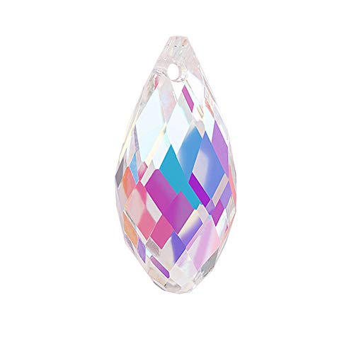 LONGWIN 36pcs AB Teardrop Crystal Beads 10x20mm Waterdrop Faceted Glass Beads for Jewelry Making, DIY Project, Earring, Necklaces, Bracelets - size: 36pcs 10x20mm