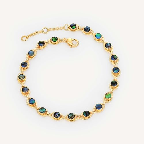 MEVECCO Dainty Chain Bracelets for Women, Layered and Charm Styles | 14K Gold Plated Brass, Select Cubic Zirconia Accents, Single and Multi-Row Structures for Refined Everyday Wristwear - style: Evil Eye 3 Turquoise Bead