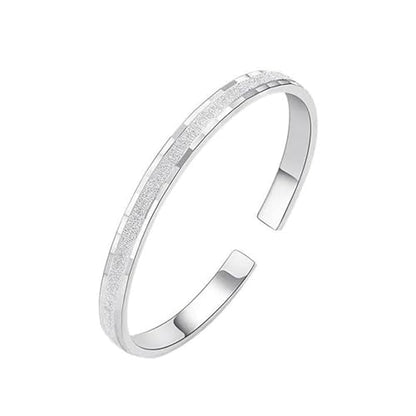 925 Sterling Silver Bangles For Women Handmade Silver Bangles Open Adjustable Bangle Bracelets For Women Silver Open Cuff Bracelets Stackable Wrap Bangles Festival Jewelry Gifts - color: Style 17