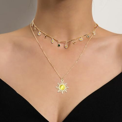 30Pcs Cat's Eye Stone Opal Sun Charms Alloy Celestial Planet Charm Sunflower Pendant for Diy Rapunzel Earrings Necklace Bracelet Jewelry Making Supplies - color: Gold