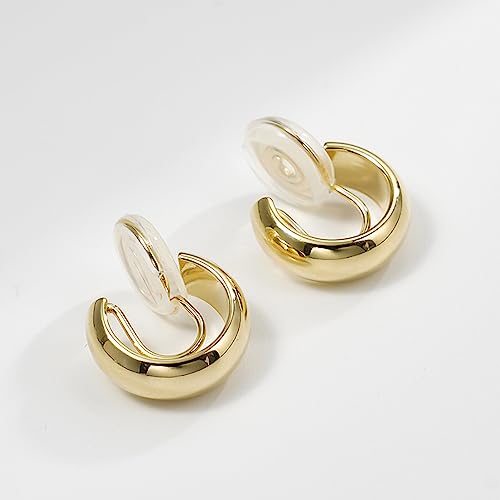 Claw Earrings 14K Gold Plated Cuff Earrings Hypoallergenic Wrap Ear Cuffs Earrings Half Hoop Stud Earrings Jewelry Gifts - color: GD1
