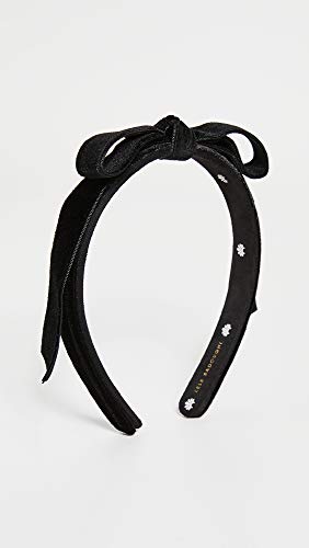Lele Sadoughi Women's Bardot Velvet Ribbon Slim Headband, Jet, One Size