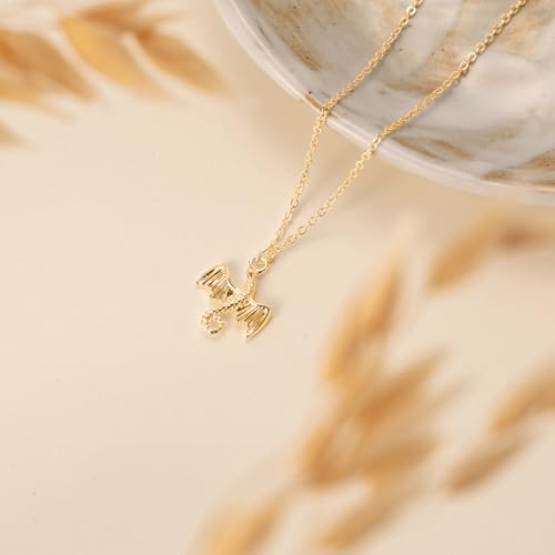 LLWOM Gold Necklace for Women-14k Gold Plated Infinity Necklace Star Of David Necklace Evil Eye Cross Pendants Heart Dainty Gold Necklace For Women - color: Gold-Dragon-1