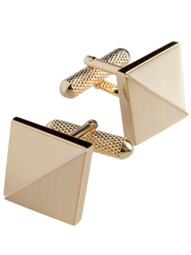 [TAVARAT] Cufflinks for Men cuff links mens Black Silver Light Gold Tps-166 - style: light gold (Tps-056)